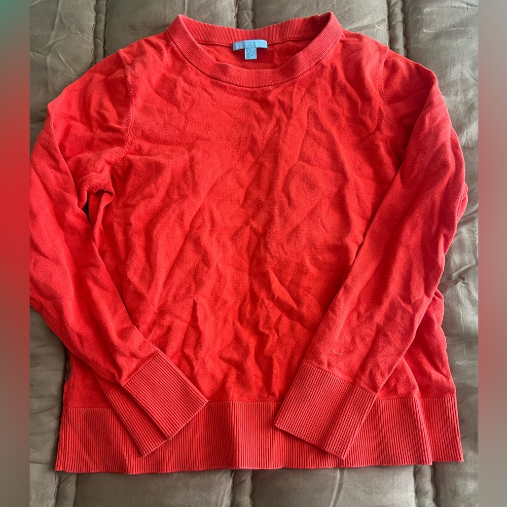 COS Red Crewneck Sweater